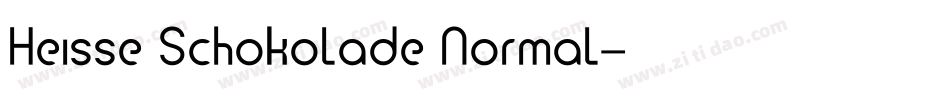 Heisse Schokolade Normal字体转换